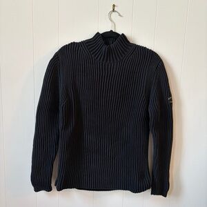 Vintage Ralph Lauren Polo Distressed 100% Cotton Turtleneck Sweater Large